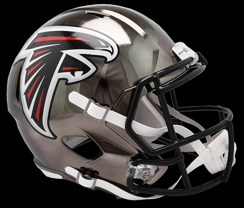 Atlanta Falcons Replica Chrome Speed Football Helmet