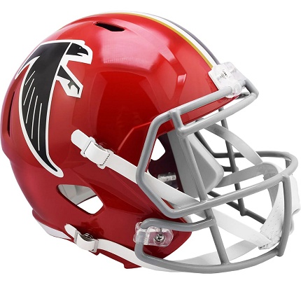 Atlanta Falcons 1966-69 Throwback Red Replica Speed Football Helmet