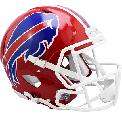 Buffalo Bills Authentic Throwback 1987-2001 Red Speed Football Helmet