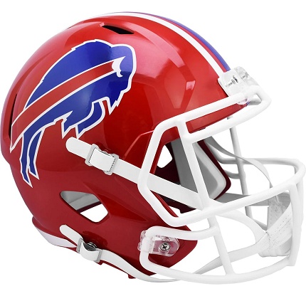 Buffalo Bills Throwback 1987-2001 Red Speed Football Helmet