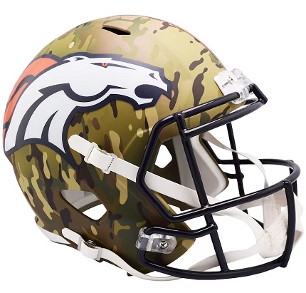 Denver Broncos Replica Camo Speed Football Helmet