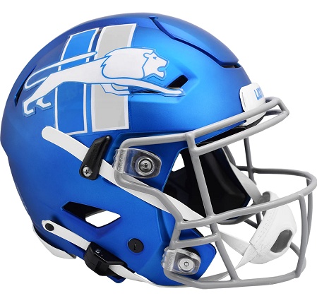 Authentic Alt. Blue SpeedFlex Detroit Lions Helmet