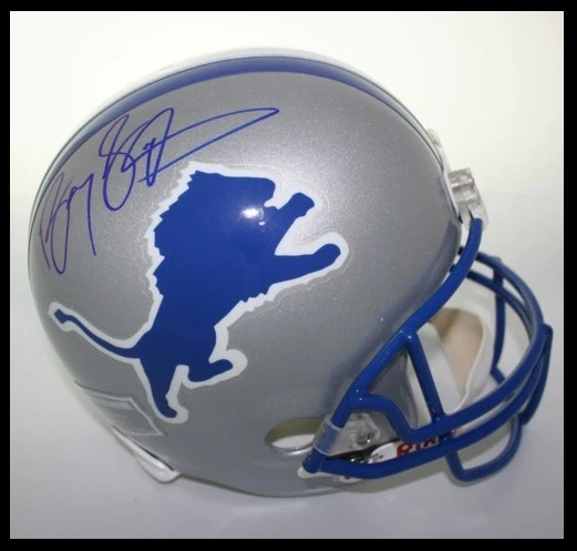 Barry Sanders Signed Detroit Lions Football Helmet