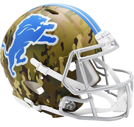 Detroit Lions Authentic Camo Speed Football Helmet