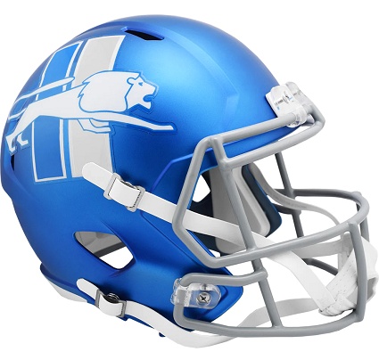 Replica Alt. Blue Detroit Lions Helmet