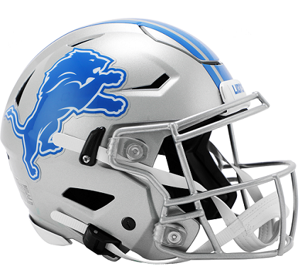 Detroit Lions Football Helmets