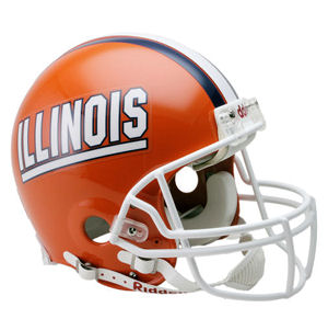 University of Illinois Authentic Football Helmet by Riddell