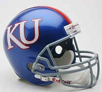 Kansas Jayhawks Full Size Replica Football Helmet by Riddell