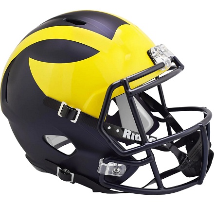 University of Michigan Wolverines Replica Speed Football Helmet