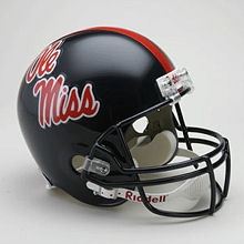 Ole Miss University of Mississippi Rebels Full Size Replica Football Helmet by Riddell
