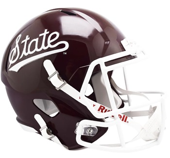 Mississippi State Bulldogs Replica Script Speed Football Helmet