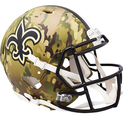 New Orleans Saints Authentic Camo Speed Football Helmet