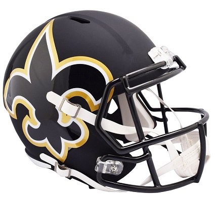 New Orleans Saints Replica AMP Speed Football Helmet