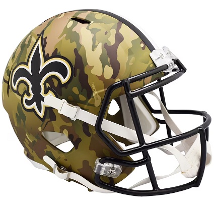 New Orleans Saints Replica Camo Speed Football Helmet