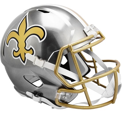 New Orleans Saints Replica Flash Speed Football Helmet