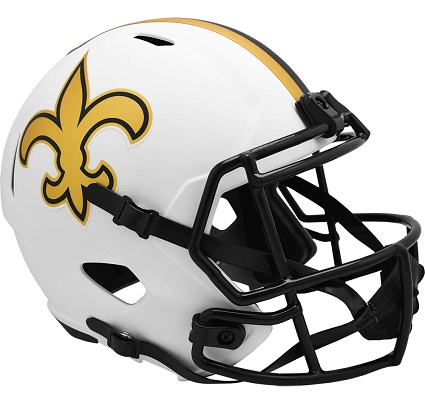 New Orleans Saints Replica Lunar Eclipse Speed Football Helmet