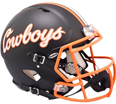Oklahoma State Cowboys Authentic Black Speed Football Helmet