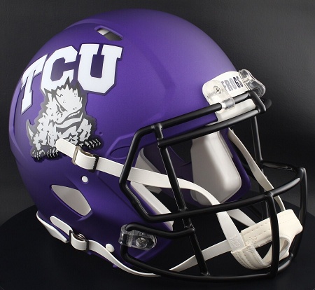 TCU Horned Frogs Authentic Satin Purple Speed Football Helmet