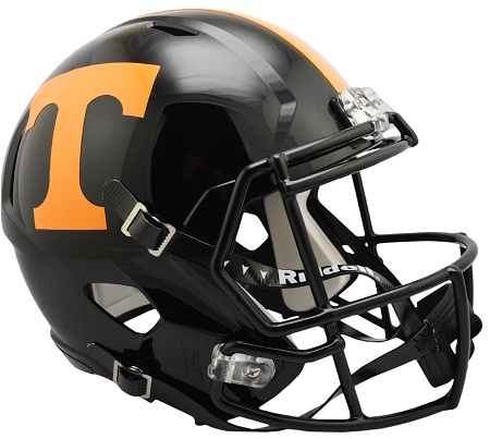 University of Tennessee Vols Authentic Black Speed Football Helmet