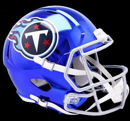 Tennessee Titans Replica Chrome Speed Football Helmet