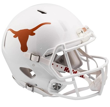 Texas Longhorns Chrome Decal Officially Licensed Full Size XP Replica Football Helmet 
