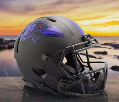 Baltimore Ravens Authentic Eclipse Black Speed Football Helmet