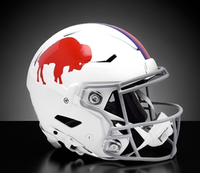 Buffalo Bills Authentic 1965-73 White SpeedFlex Football Helmet