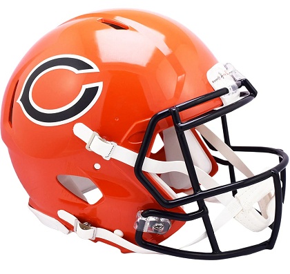 Chicago Bears Authentic Alt. Orange Speed Football Helmet