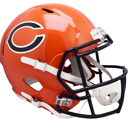 Chicago Bears Alt. Orange Replica Speed Football Helmet