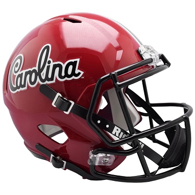 University of South Carolina Gamecocks Replica Red Speed Football Helmet