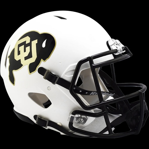 University of Colorado Buffaloes Authentic White Speed Football Helmet