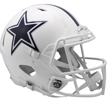 Dallas Cowboys Authentic Alt. White Speed Football Helmet