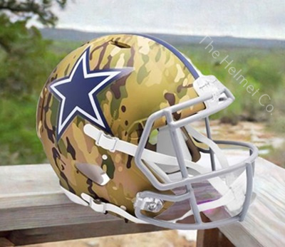 Dallas Cowboys Authentic Camo Speed Football Helmet