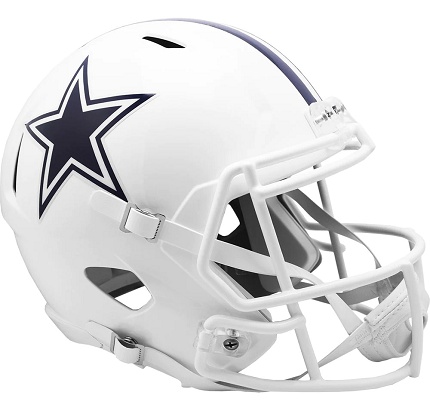 Dallas Cowboys Replica Alt. White Speed Football Helmet