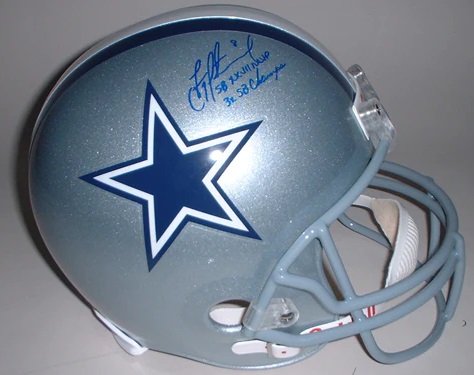 Troy Aikman Autographed Dallas Cowboys Helmet