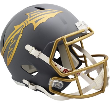 Florida State Seminoles Replica Alt. Slate Gray Speed Football Helmet