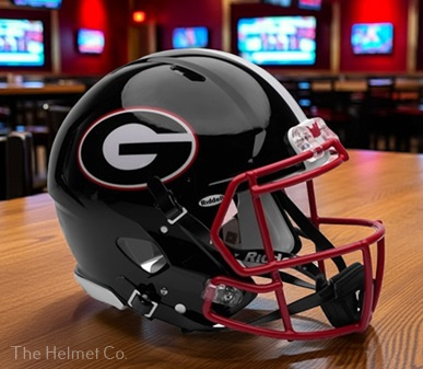 University of Georgia Bulldogs Authentic Black Speed Football Helmet