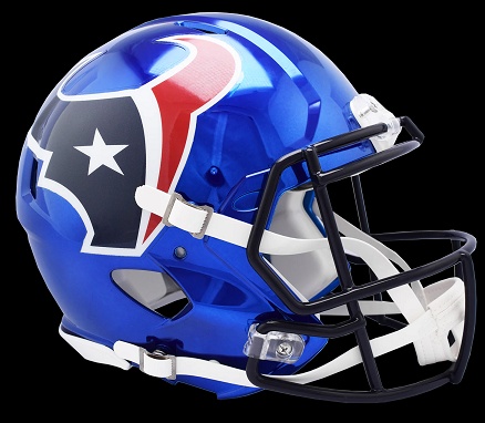 Houston Texans Authentic Chrome Speed Football Helmet