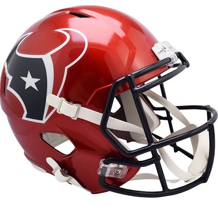 Houston Texans Replica Alt. Red Speed Football Helmet