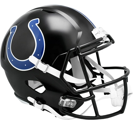 Indianapolis Colts Replica Alt. Black Speed Football Helmet