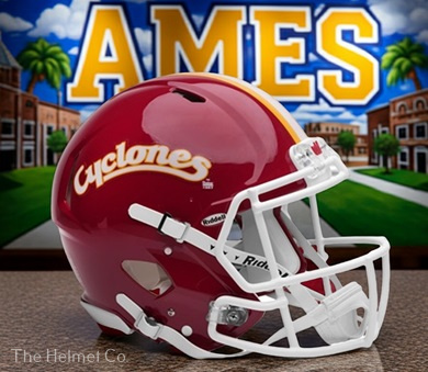 Iowa State Cyclones Authentic Red Speed Football Helmet