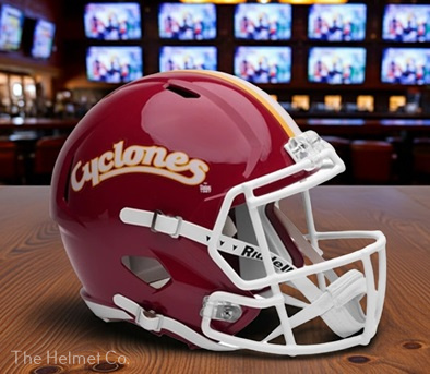 Iowa State Cyclones Replica Red Speed Football Helmet
