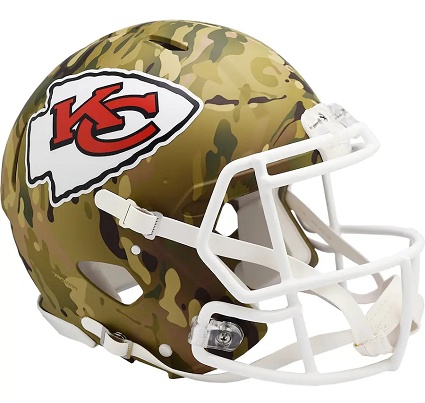 Kansas City Chiefs Authentic Camo Speed Football Helmet