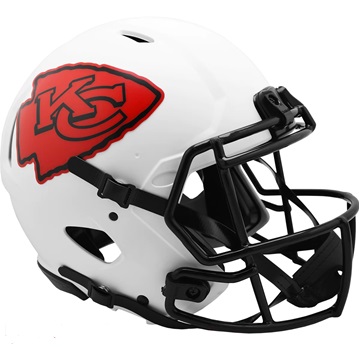 Kansas City Chiefs Authentic Lunar Eclipse White Speed Football Helmet