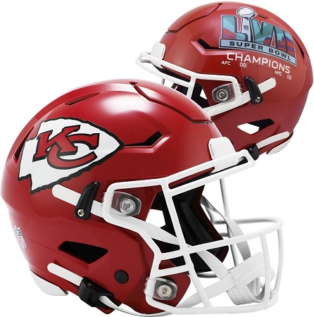 Authentic SpeedFlex Kansas City Chiefs Helmet Commemorating Super Bowl LVII