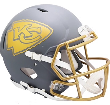 Kansas City Chiefs Authentic Slate Speed Football Helmet