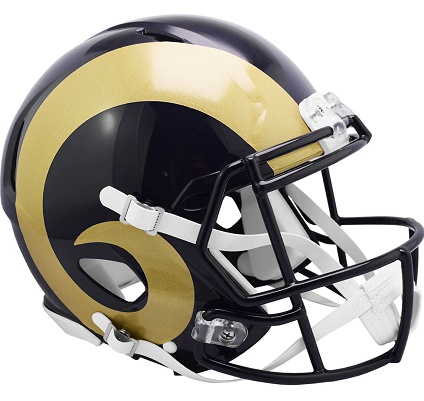 Los Angeles Rams Authentic Throwback 2000-2016 Speed Football Helmet