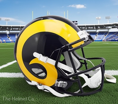 Los Angeles Rams Replica Throwback 1981-99 Speed Football Helmet