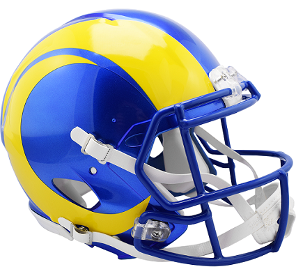 Los Angeles Rams Authentic Speed Football Helmet
