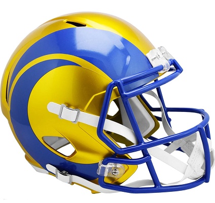 Los Angeles Rams Replica Flash Speed Football Helmet